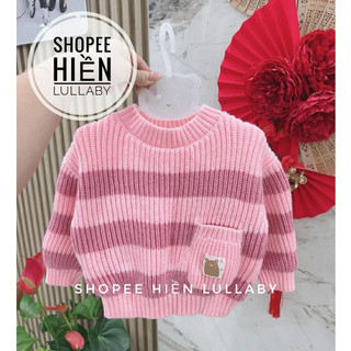 [Lullaby/Chính Hãng] Áo len chui đầu cổ tròn Lullaby cho bé trai, bé gái