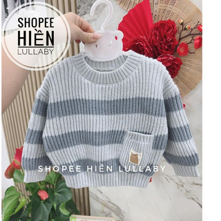[Lullaby/Chính Hãng] Áo len chui đầu cổ tròn Lullaby cho bé trai, bé gái