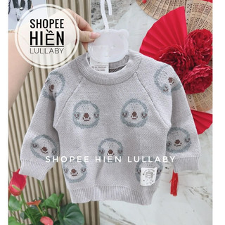 [Lullaby/Chính Hãng] Áo len chui đầu cổ tròn Lullaby cho bé trai, bé gái