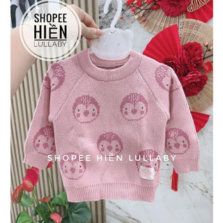 [Lullaby/Chính Hãng] Áo len chui đầu cổ tròn Lullaby cho bé trai, bé gái