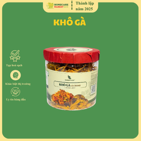 Khô Gà Lá Chanh GARDEN FARM Hũ 110g