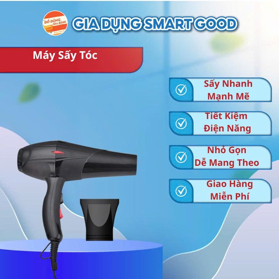 Máy Sấy Tóc 2 Chiều Nóng Lạnh Công Suất Lớn 3500W - Máy Sấy Tóc Tạo Kiểu Chuẩn Salon