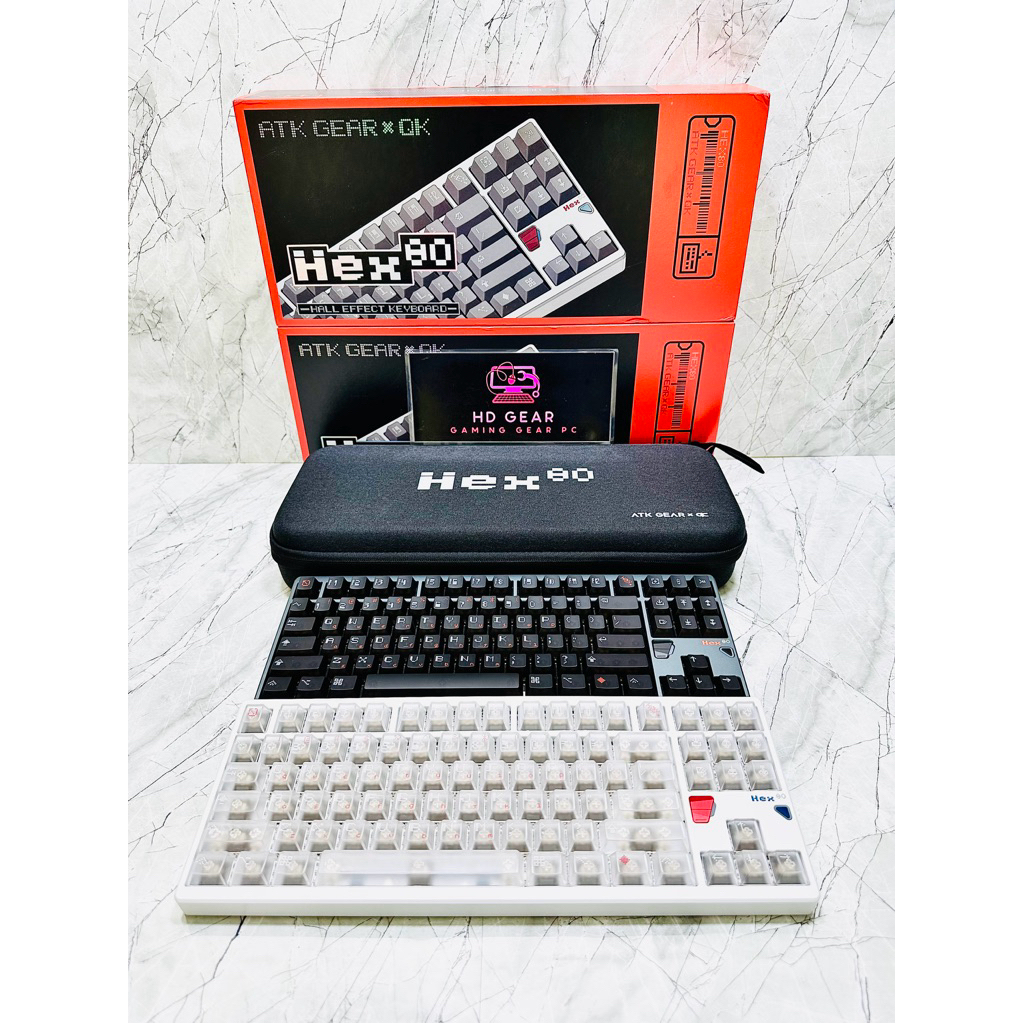 Bàn phím Gaming ATK GEAR QK Hex80 TKL Magnetic Switch Keyboard (Hợp tác giữa ATK và Qwertykeys - QK)