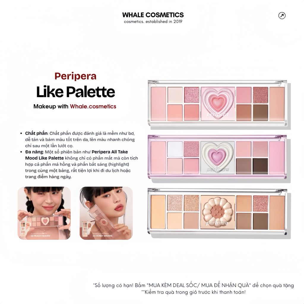 (Peripera) Bảng Phấn Peripera All Take Mood Like Palette