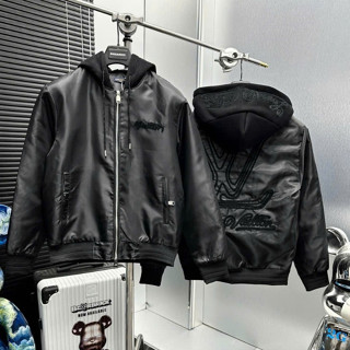  áo khoác d-a nam nữ đen than LI VƠ phối mũ sêu xịn xò dầy dặn cho anh em boy phố 