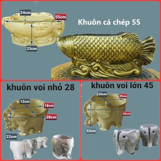  Khuôn đúc chậu cảnh hình con   khuôn ABS có lòng trong  