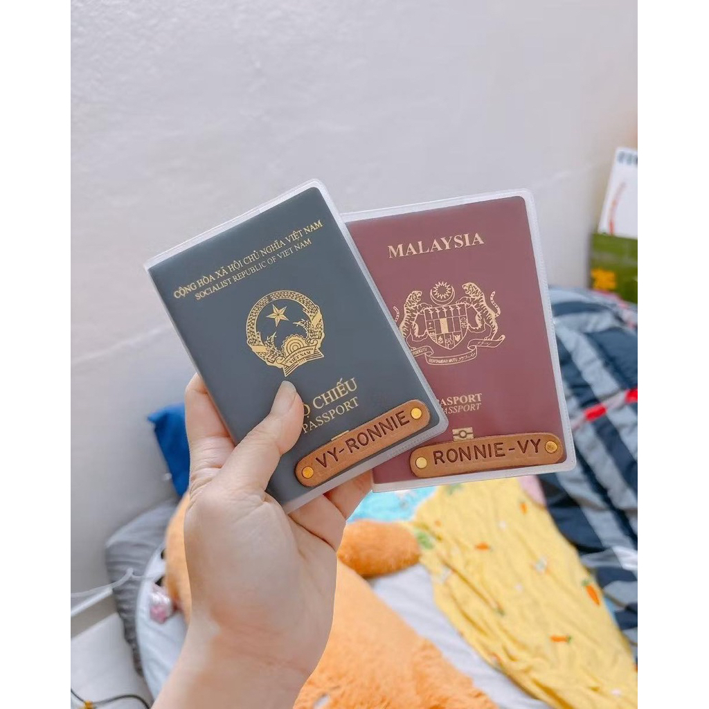 Cover passport (Bọc hộ chiếu), Bìa bao hộ chiếu chất PVC nhám & dẻo. Mẫu đẹp, vừa vặn passport. Chốn