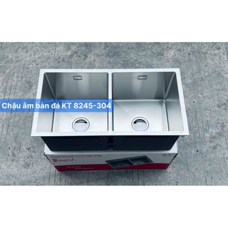 Chậu rửa bát âm bàn 2 hố SUS304