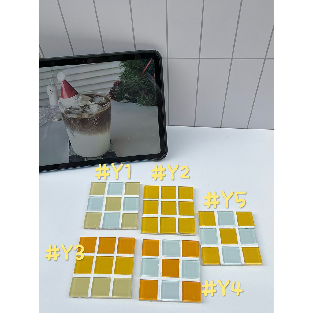 Lót ly gạch mosaic (decor/handmade) #Y