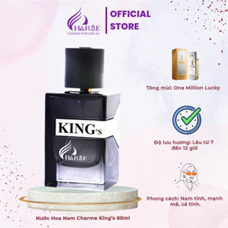 Nước Hoa Nam Charme King's 60ml hương gỗ ngọt nhẹ sexy đầy lôi cuốn