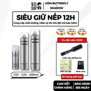  Gôm xịt tóc nam nữ Butterfly Shadow keo gôm mềm xịt giữ nếp tóc - Waxshop - C2 