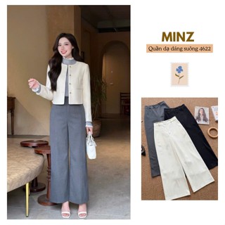  Quần Dạ Dáng Suông MINZ STORE Mã 4622 Thiết Kế Tôn Dáng Phong Cách Công Sở Dạo Phố 