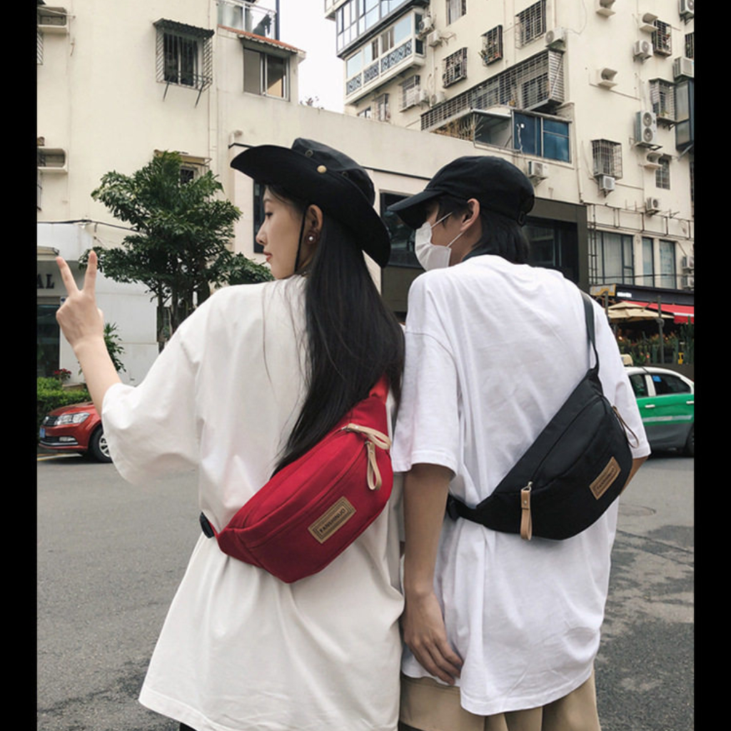 Túi Bao Tử Đeo Bụng Đeo Chéo Thời Trang Nam Nữ Chất Liệu Vải Chống Nước Chống Xước Cao Phù Hợp Đi Chơi Dạo Phố DB021
