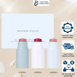 (Bill Us) Set má hồng Westman Atelier mini baby cheeks blush trio