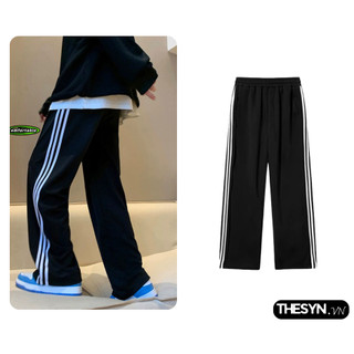  Quần Baggy 3 viền  thesyn Quần thể thao 3 viền kẻ sọc trắng Hàn Quốc Localbrand THESYN 