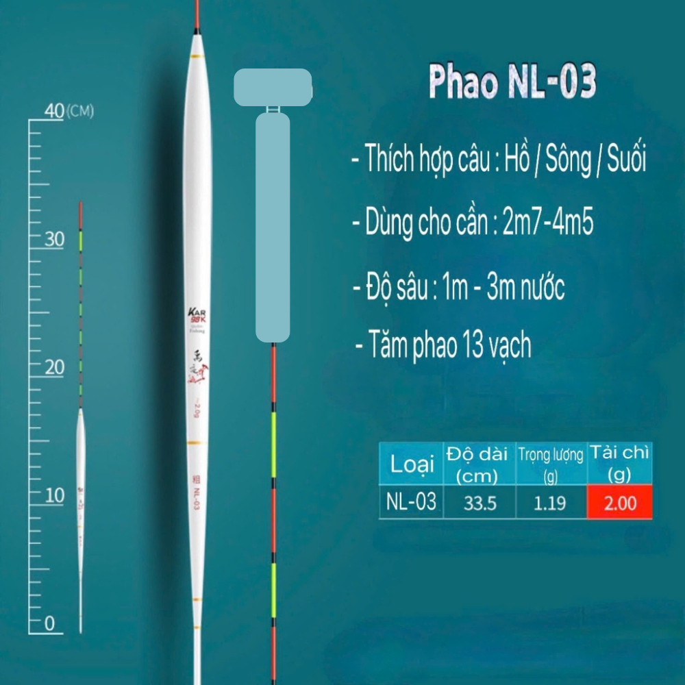 Phao câu cá rô,phao câu đài,nano kar rô phi siêu nhậy tăm nhỏ
