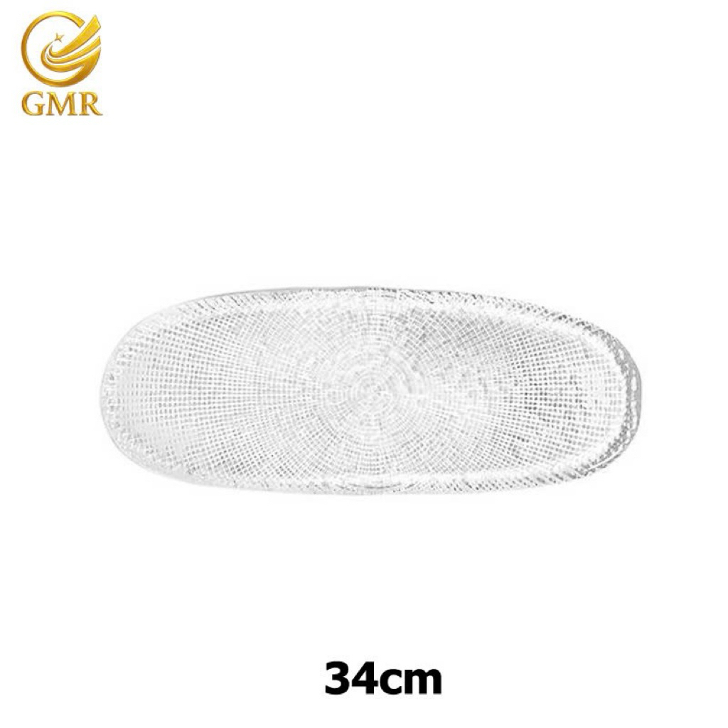 Đĩa Thủy Tinh GMR Ngọc Ngà đẹp  sang trọng