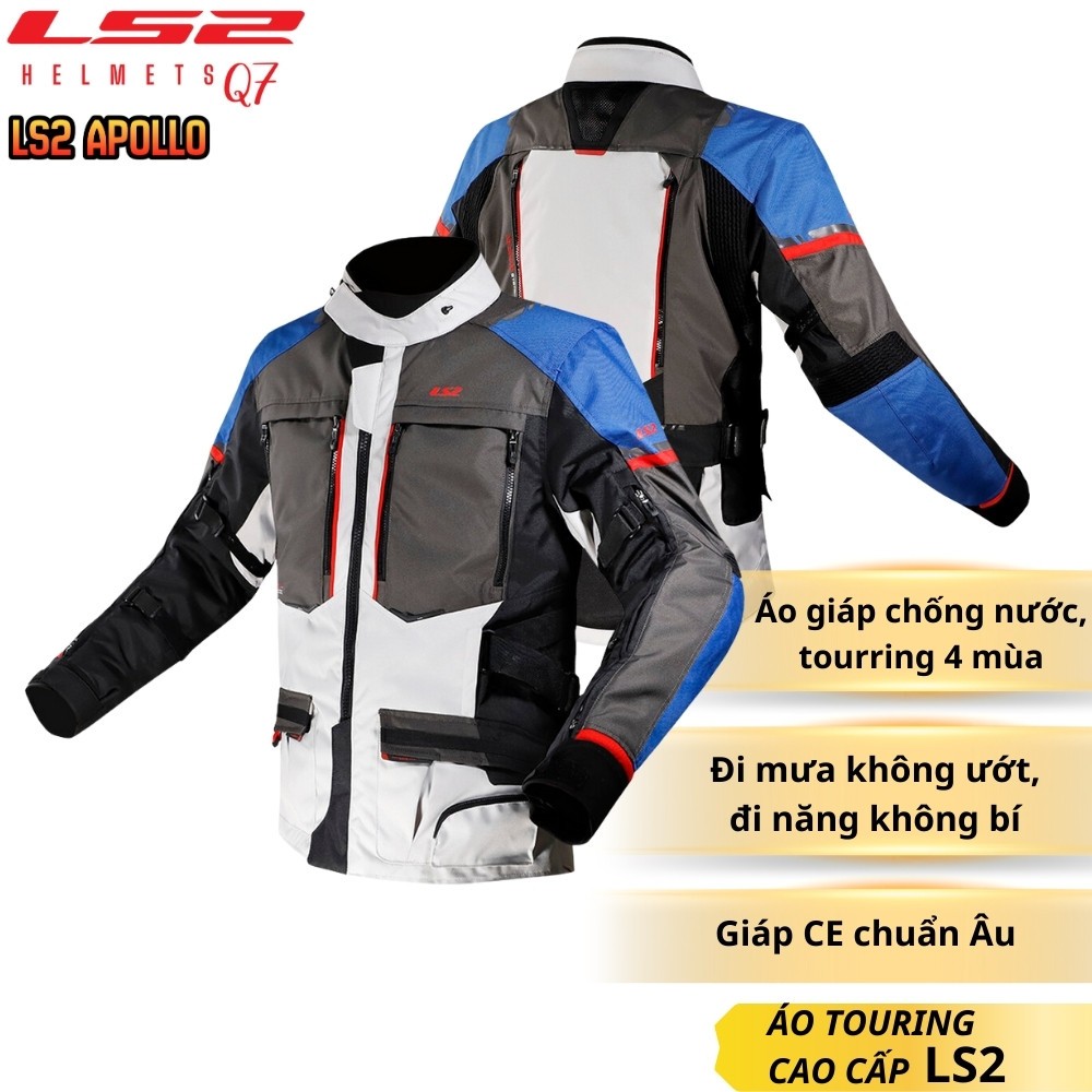 Áo Gíap Chống Nước Bảo Hộ Moto LS2 Norway Na Uy Giáp CE Chuẩn Âu