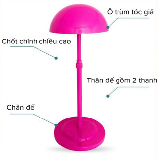 KỆ TREO TÓC GIẢ BẰNG NHỰA CỨNG CHẮC CHẮN/ GIÁ ĐỘI BẢO QUẢN TÓC GIẢ CÓ THỂ ĐIỀU CHỈNH CHIỀU CAO