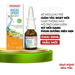 Xịt Mũi Otosan Nasal Spray Baby Giúp Làm Sạch Mũi, Nghẹt Mũi chảy nước mũi,đau ngứa mũi,hắt hơi nhanh chóng. hộp 20 ml