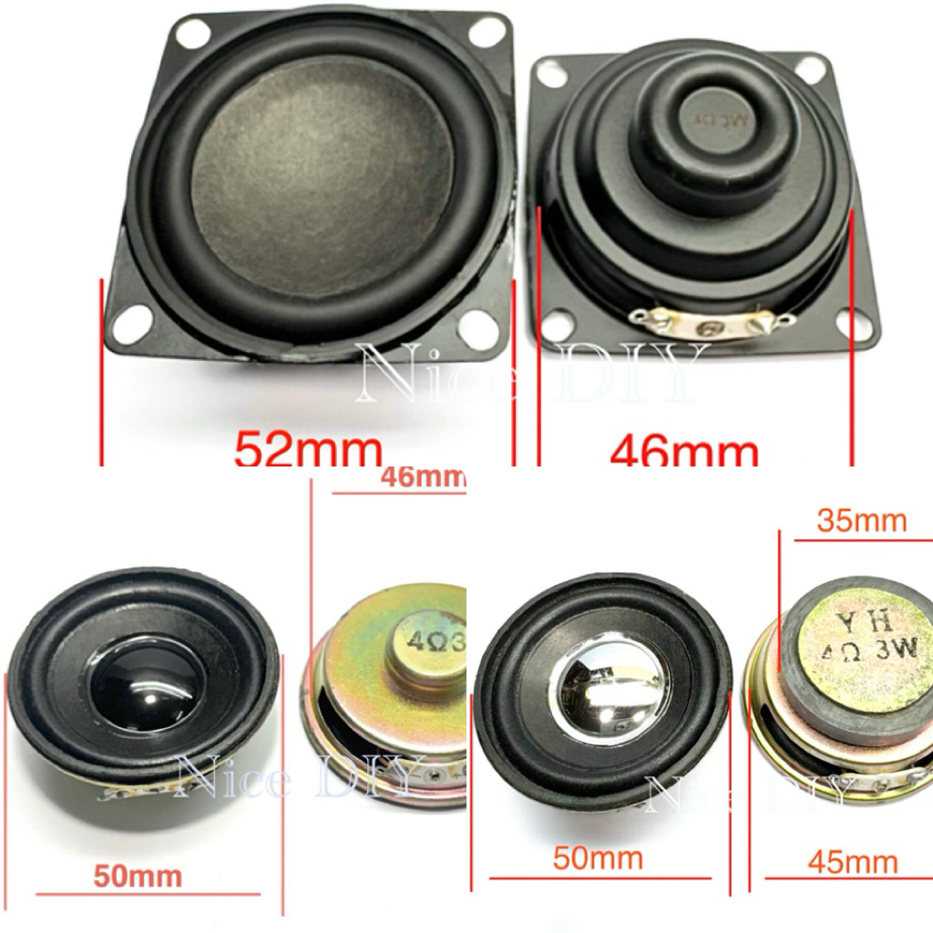 (Giá 2 cái) Loa toàn dải 5cm 4ohms 3w từ neo.