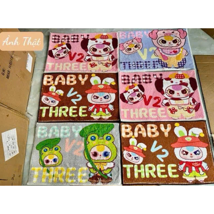 Thảm Lau Chân Vải Chữ Nhật- Baby Three ( BB36 )