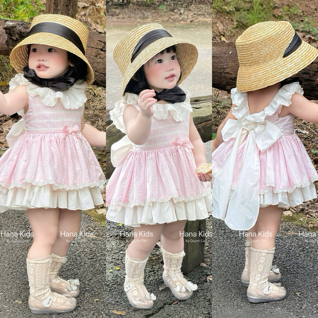 [CHỈ BÁN LOẠI 1] VÁY ĐẦM LOLITA/TÂY BAN NHA XOÈ BỒNG CHO BÉ GÁI TẶNG KÈM QUẦN / VÁY THIẾT KẾ CHO BÉ 