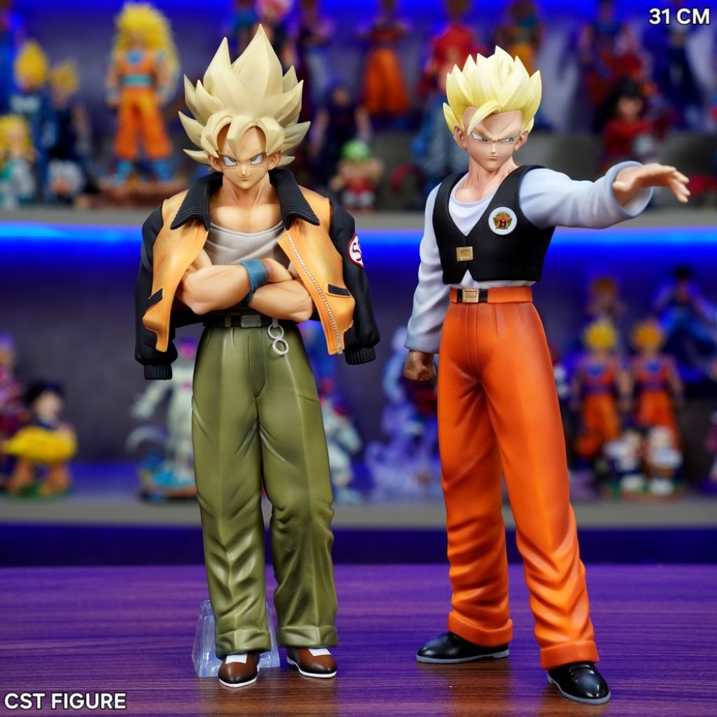 Mô hình Goku + Gohan thường phục xưởng VF cao 31cm- SP1550+ SP1562