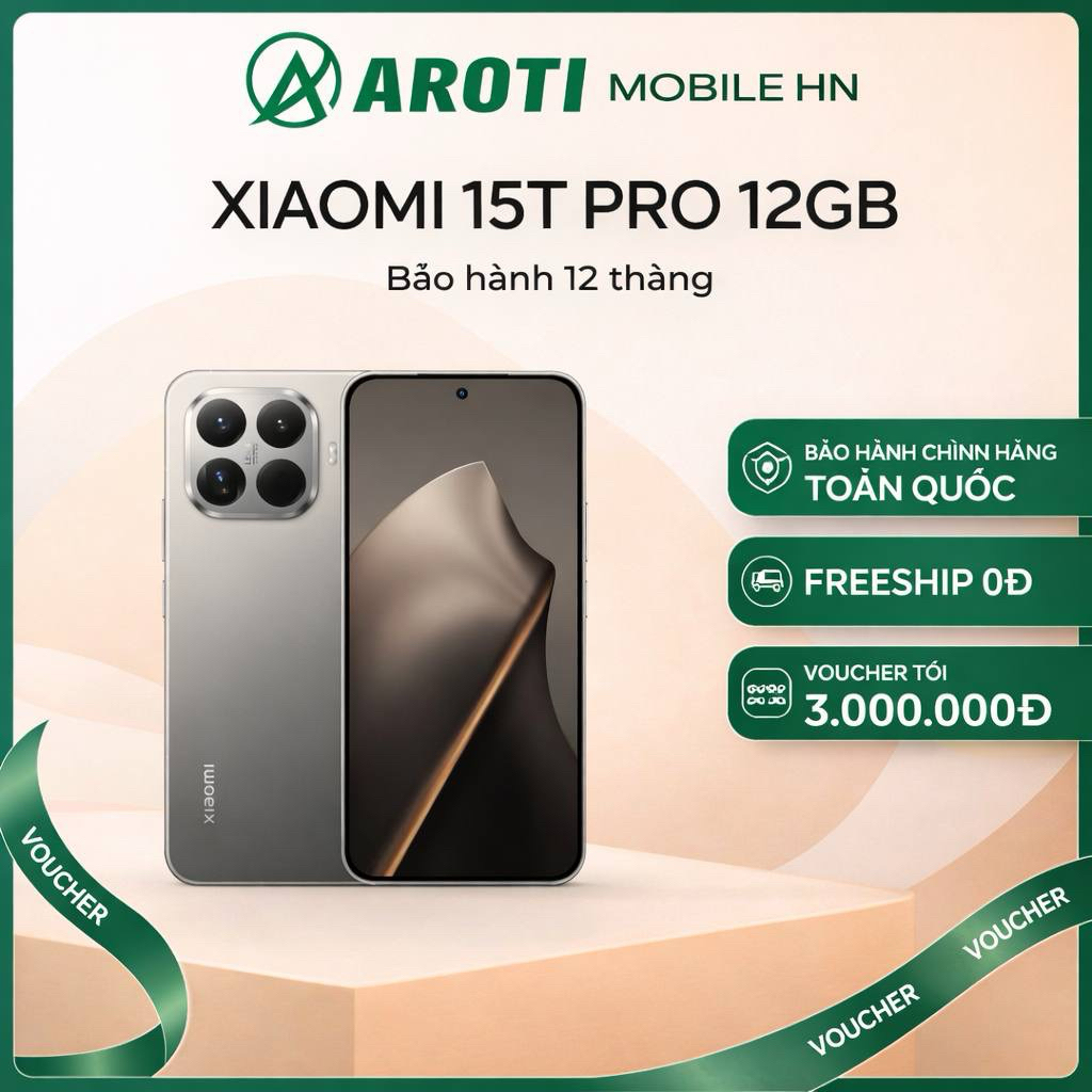 Điện Thoại Xiaomi 15T Pro 12GB/512GB - Arito Mobile Hn
