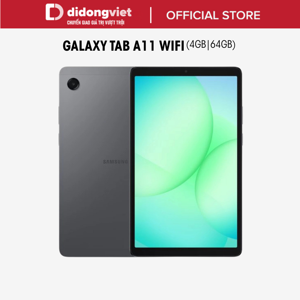 Máy tính bảng Samsung Galaxy Tab A11 Wifi 4GB | 64GB, Màn hình 8,7" 90Hz - MediaTek Helio G99 - 5100