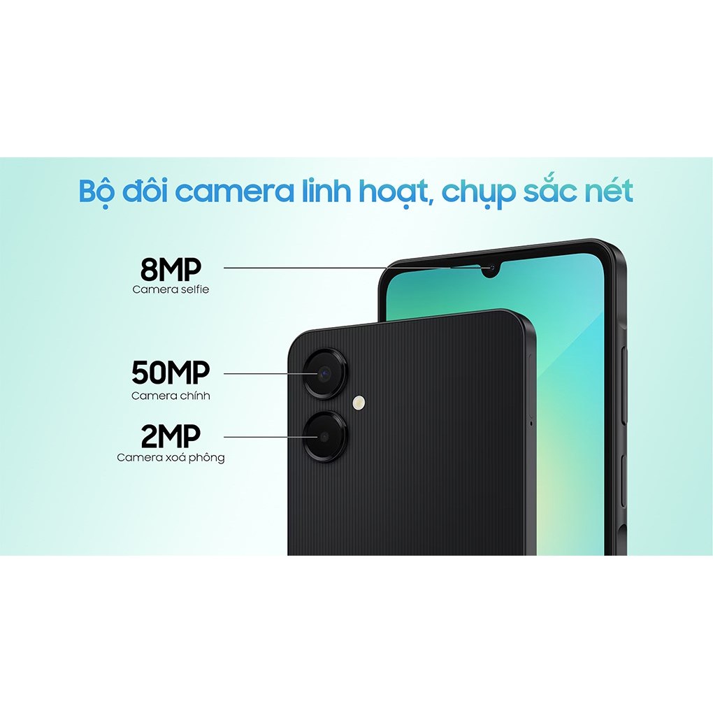 (KOL) Điện thoại Samsung Galaxy A06 5G 4GB| 128GB, Màn hình 6,7" 90Hz- MediaTek Dimensity 6300 - 5000mAh| Bảo hành 2 năm | BigBuy360 - bigbuy360.vn