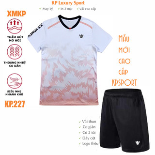  Áo Cầu lông Pickleball Bóng chuyền Bóng bàn Nam Nữ thể dục thể thao mè kim co giãn thoáng khí,mã hot  KP227  
