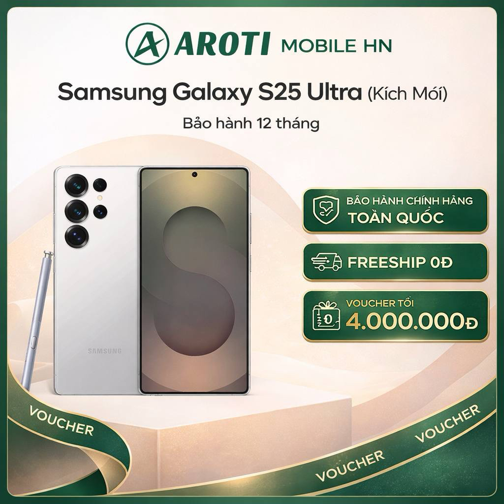 [KÍCH MỚI T12] Điện Thoại Samsung Galaxy S25 Ultra – 12GB/256GB
