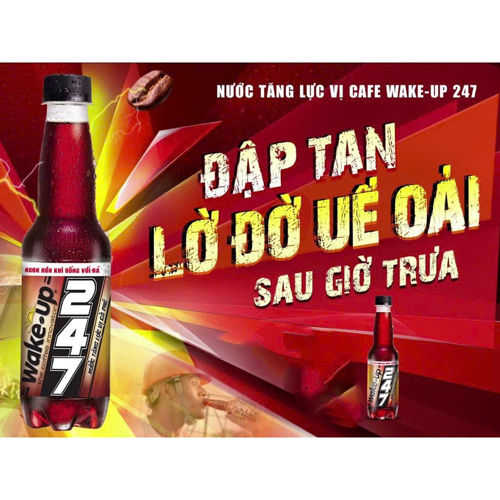 Nước Tăng Lực Wake Up 247 - Cà Phê Đậm Đặc - Tỉnh Táo Lập Tức - Giao Nhanh