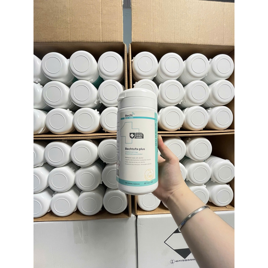 [THANH LÝ] Giấy sát khuẩn Đức Betchtofix Plus 100 tờ có côn