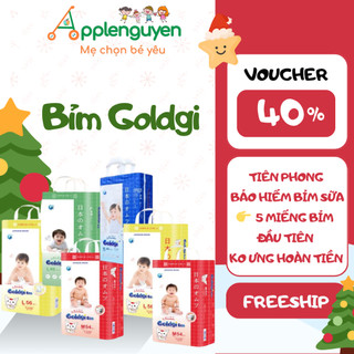   KO QUÀ  Bỉm Goldgi Cao Cấp  X5  ECO Đủ Size Cho Bé XL44 L48 XXL32 | Applenguyen94 