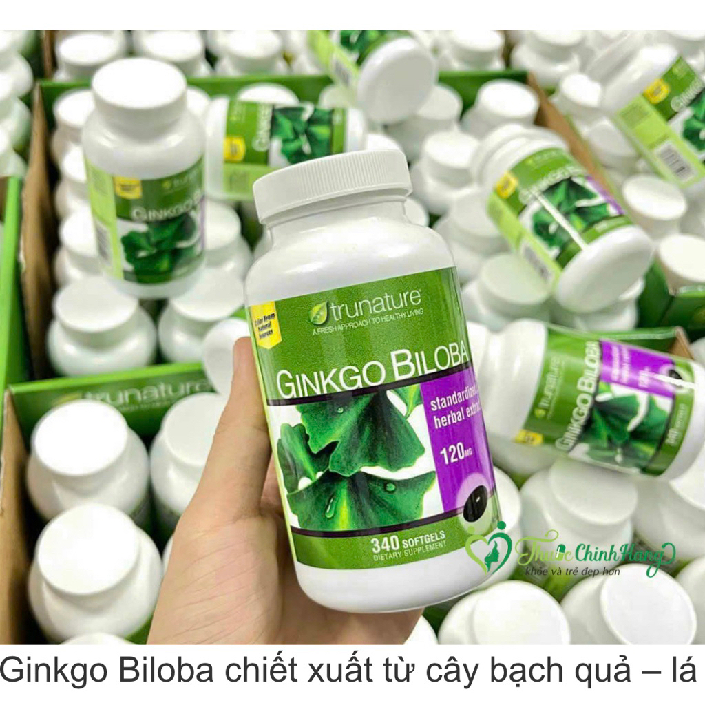 Viên uống bổ não Trunature Ginkgo Biloba 120mg