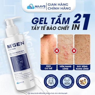   QT Sữa tắm tắm ngừa mụn cho nam giới MGEN hương gỗ nam tính sạch sâu không khô căng hỗ trợ dưỡng sáng mờ thâm 