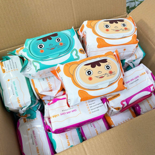 combo 10 gói khăn ướt baby wipes mã 650gr không mùi không cồn an toàn cho mọi làn da giá chỉ 12x freeship