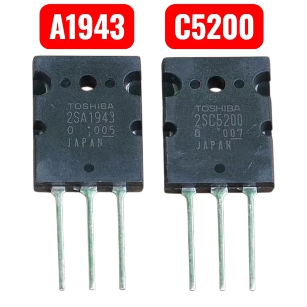 Cặp Transistor A1943 C5200 – Công Suất, Hàng Nhập Khẩu Chính Hãng