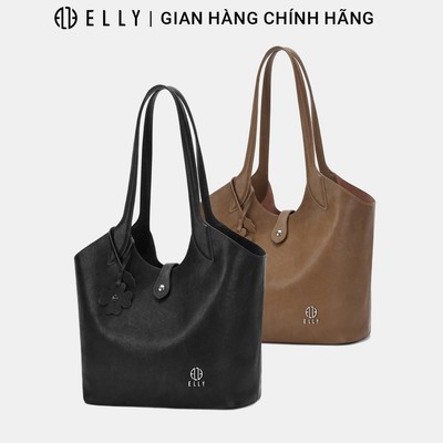 Túi xách nữ cao cấp da thật ELLY ET220 túi đeo vai công sở thời trang sang trọng đựng đồ