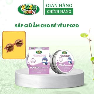  Sáp Giữ Ấm Pozo Kids Cho Bé Hỗ Trợ Tránh Cảm - Giảm Ho - Ngạt Mũi Do Lạnh,Bé Nằm Điều Hoà Lọ 12ml  mẫu mới  