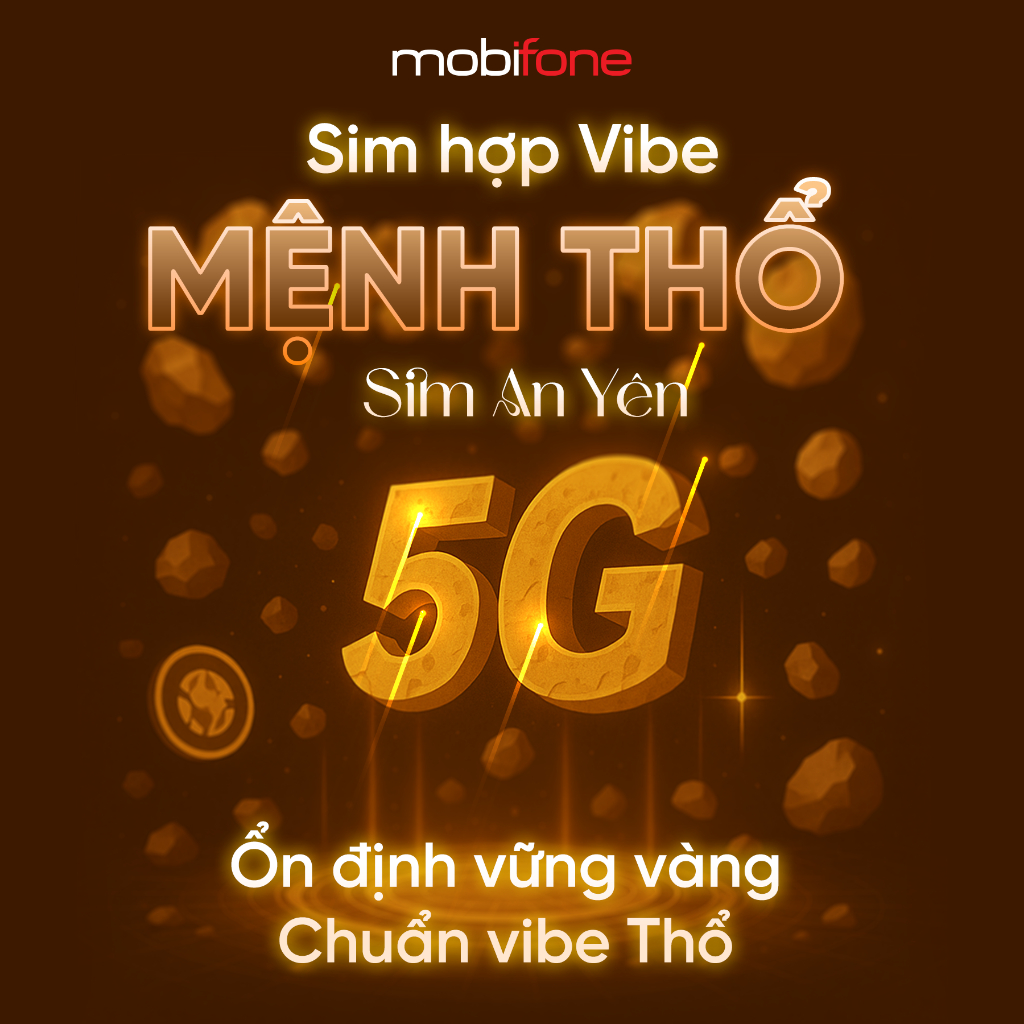 SIM MOBIFONE MỆNH THỔ | SIM CÁ TÍNH – DỄ NHỚ | KÈM GÓI KC90 MIỄN PHÍ DATA PHÚT GỌI SIM 4G 5G