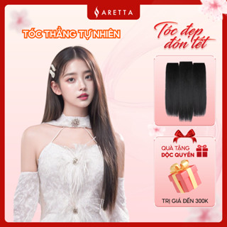  Set 3 Mảnh Tóc Giả Kẹp Phím Cao Cấp ARETTA Dáng Thẳng Tự Nhiên Tóc Kẹp Phím Dáng Thẳng 45cm - 55 cm 