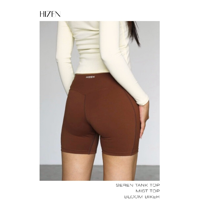 Quần Biker nhún Tập Gym Yoga Cao cấp | Hizen Bloom Biker