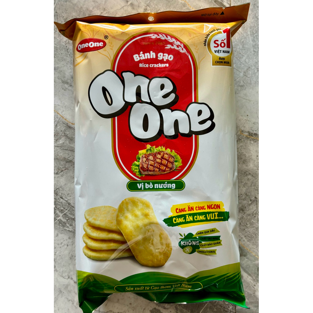 Bánh gạo One One vị bò nướng gói 150g