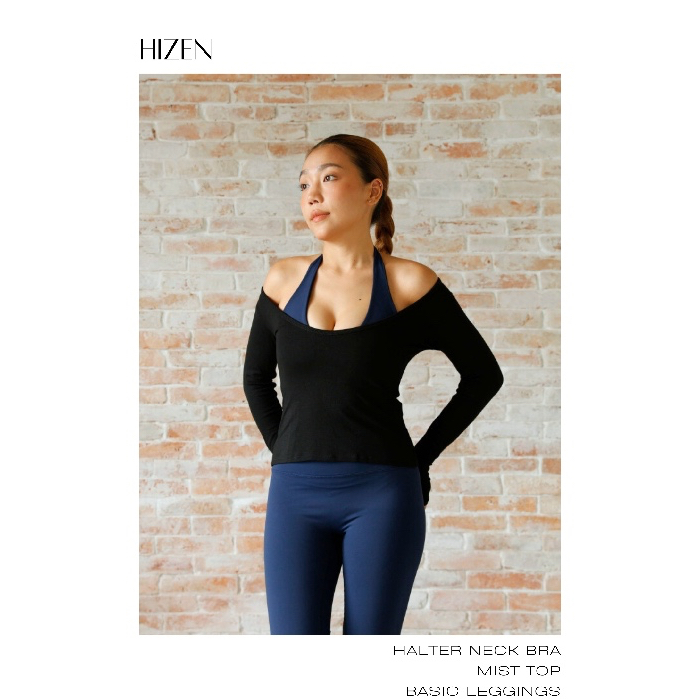 HIZEN | Áo Khoác Tập Pilates Yoga Tennis Gym Cotton Lụa Thấm Hút Mồ Hôi | MIST TOP