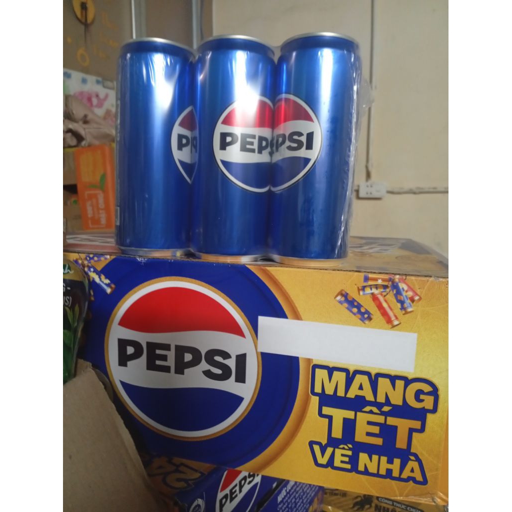 AMMYFOOD - Thùng 24 lon/ lốc 6 lon Pepsi Tết 235ml/  320ML của Pepsico
