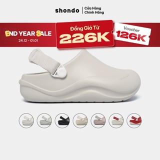  Giày Clog Nam Nữ Suke Thoải Mái Sục Nhựa Đúc Đi Mưa Shondo Nhiều Màu 