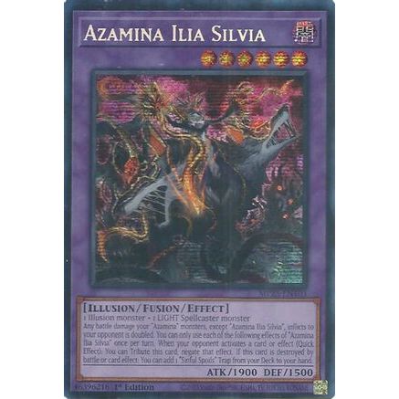 Thẻ bài YUGIOH - TCG - Azamina Ilia Silvia - MP25-EN103 - Prismatic Secret Rare - Fusion Monster